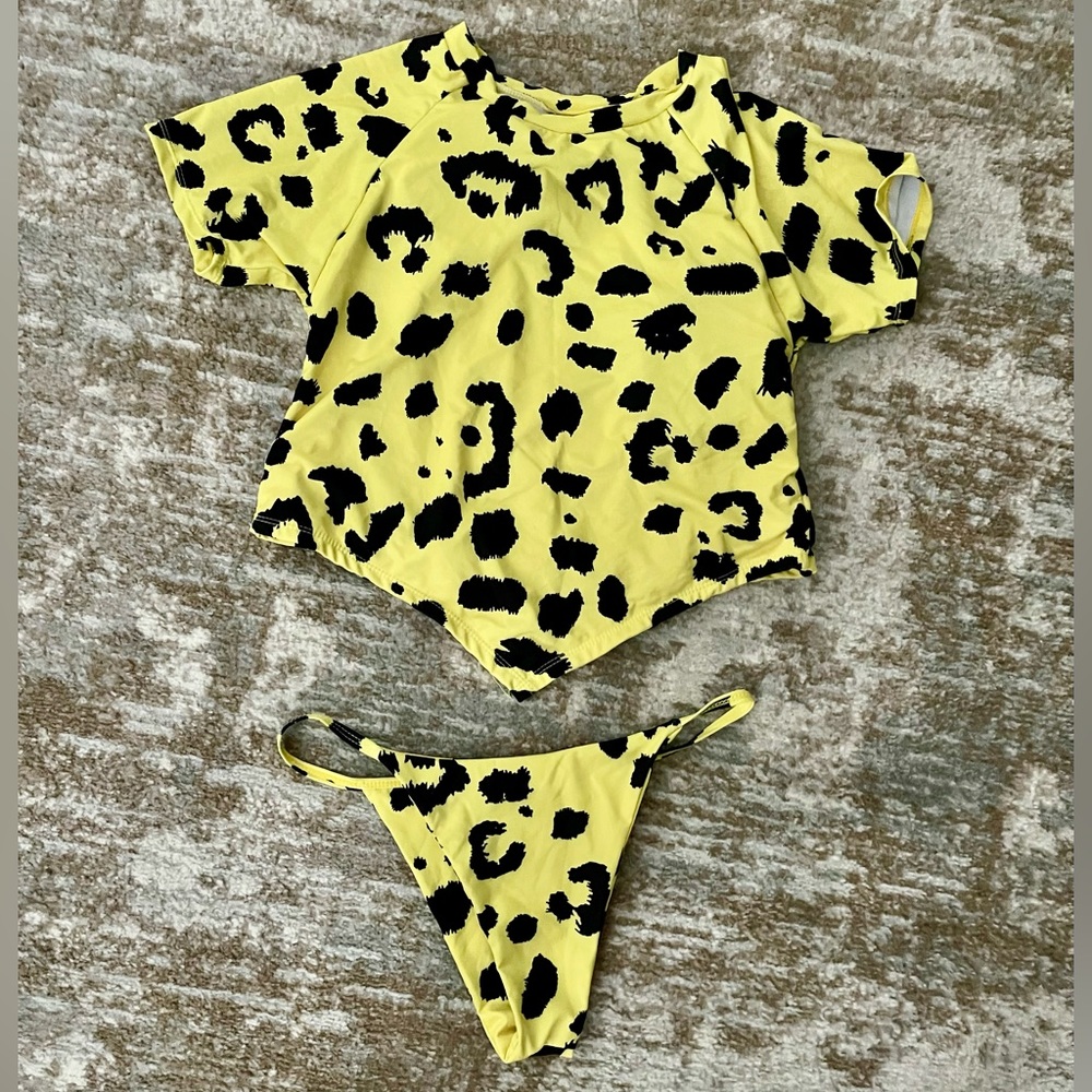 ZAFUL NEON Cheetah🐆Print Bikini Super Sheek! 💛